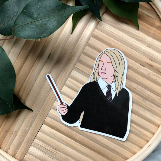 Luna Lovegood Silhouette Vinyl Sticker