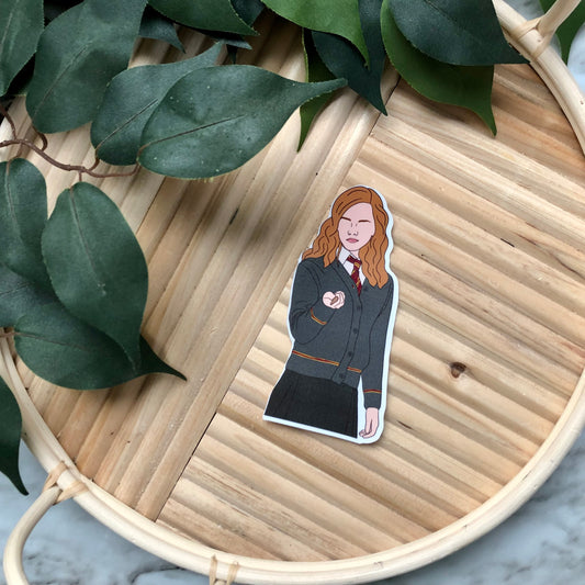 Hermione Granger Silhouette Vinyl Sticker