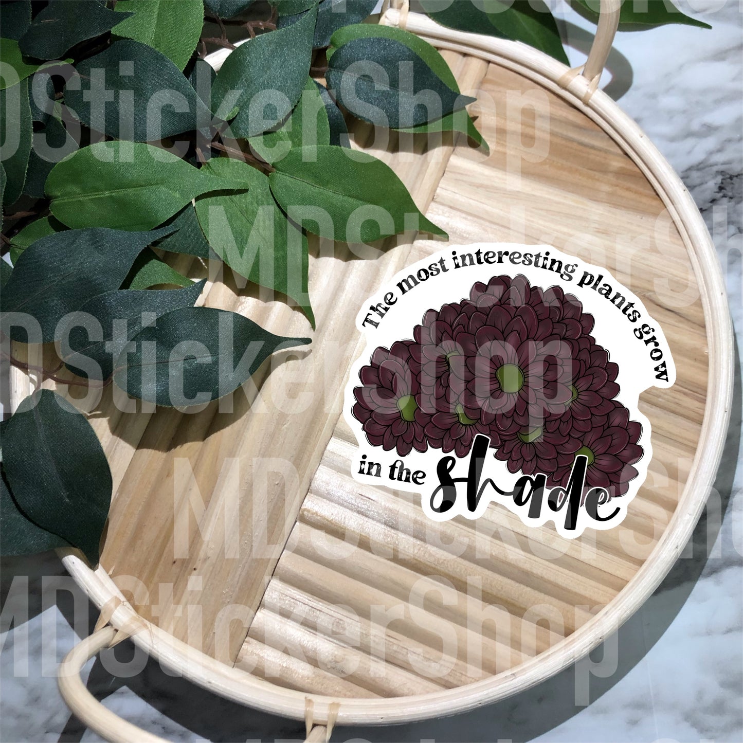 The Most Interesting Plants Grow In the Shade Vinyl Sticker