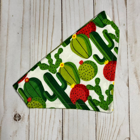 Soft Cactus Print Fabric Pet Bandana