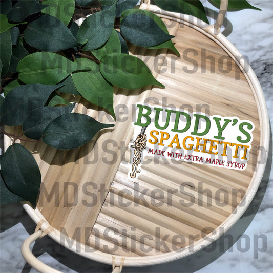 Buddy’s Spaghetti Vinyl Sticker