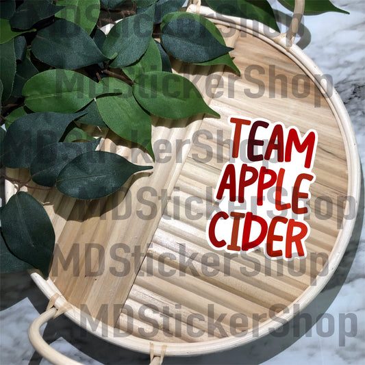 Team Apple Cider Vinyl Sticker