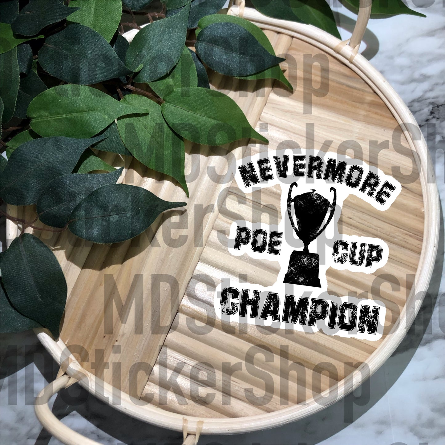Nevermore Poe Cup Champion Vinyl Sticker