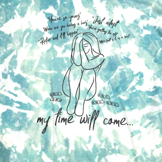 My Time Will Come Blue Bleached Shirt