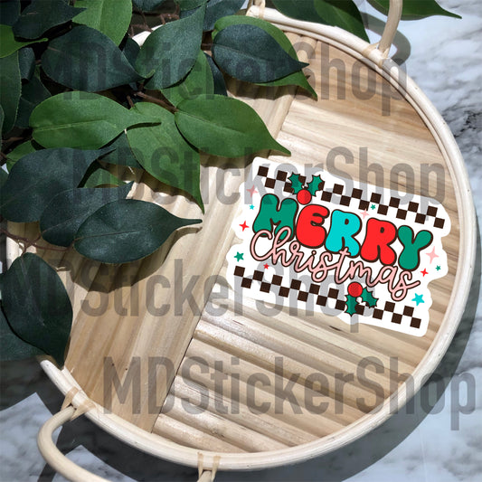 Merry Christmas Vinyl Sticker