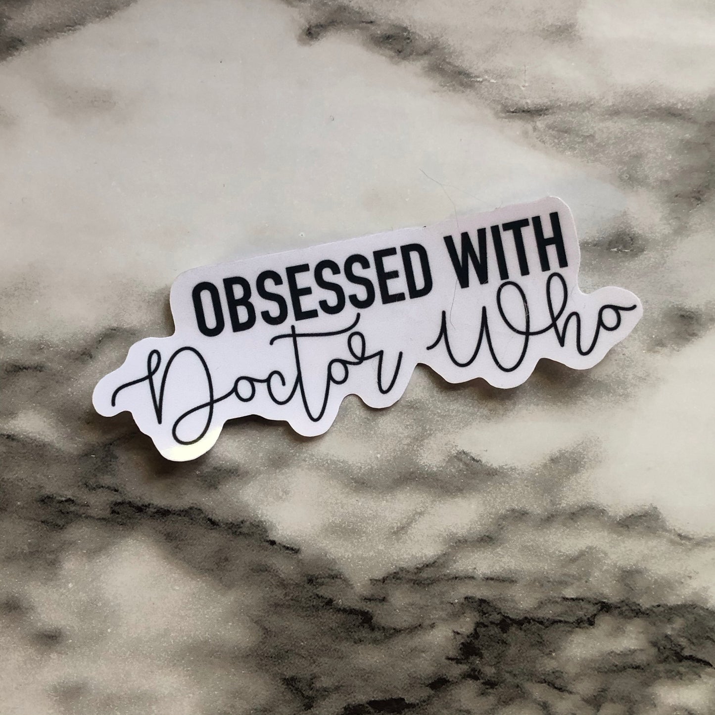 Obsessed with Doctor Who Vinyl Sticker