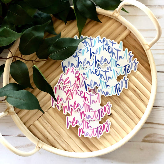 Mental Health Matters Ombré Vinyl Sticker