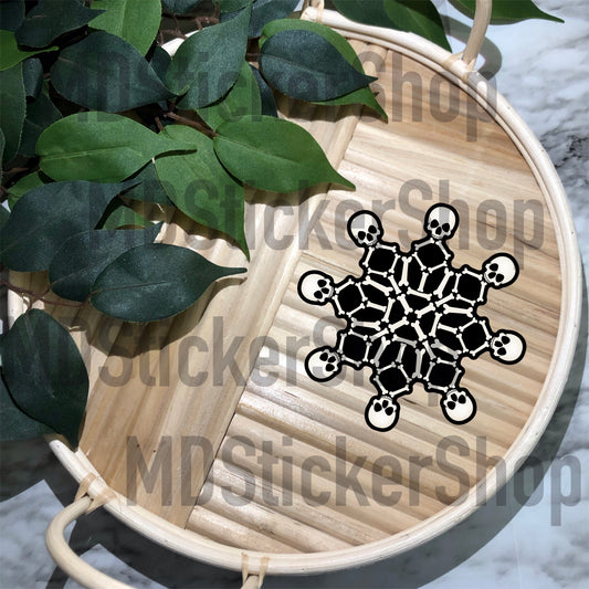 Skellie Snowflake Vinyl Sticker