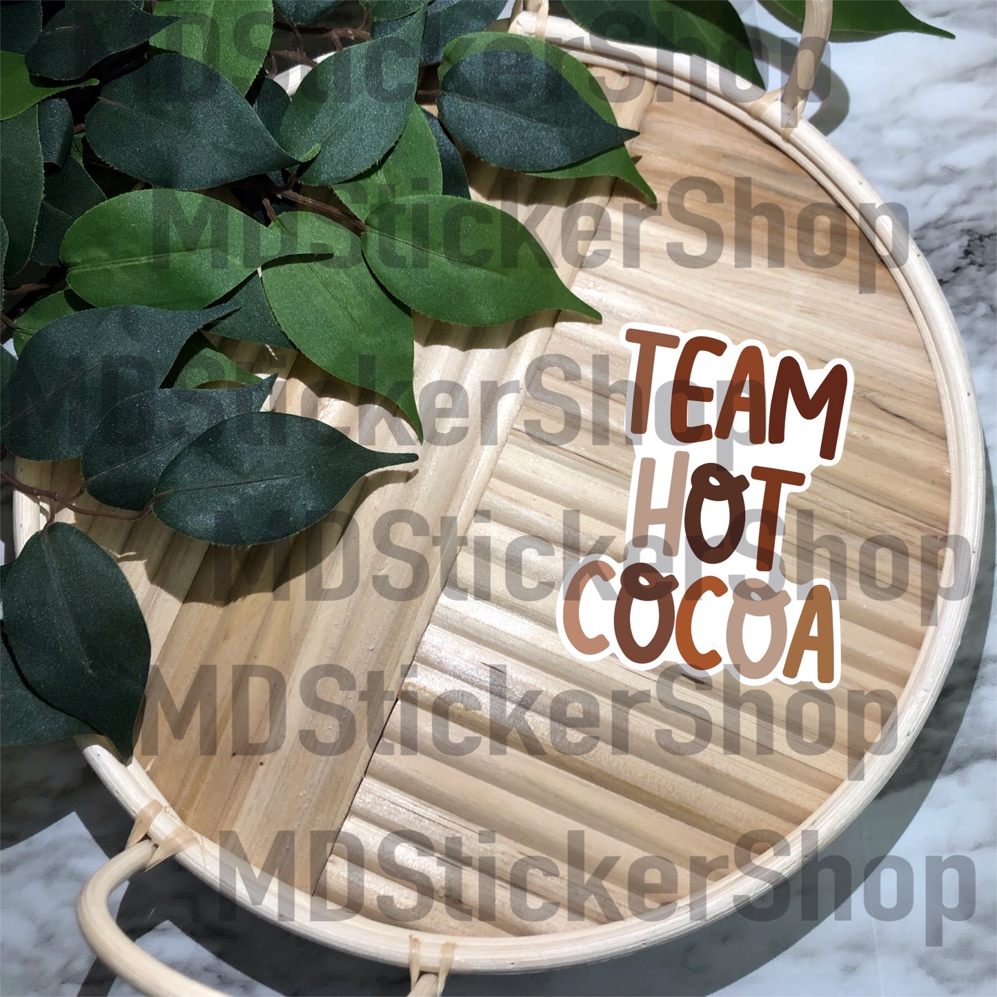 Team Hot Cocoa Vinyl Sticker