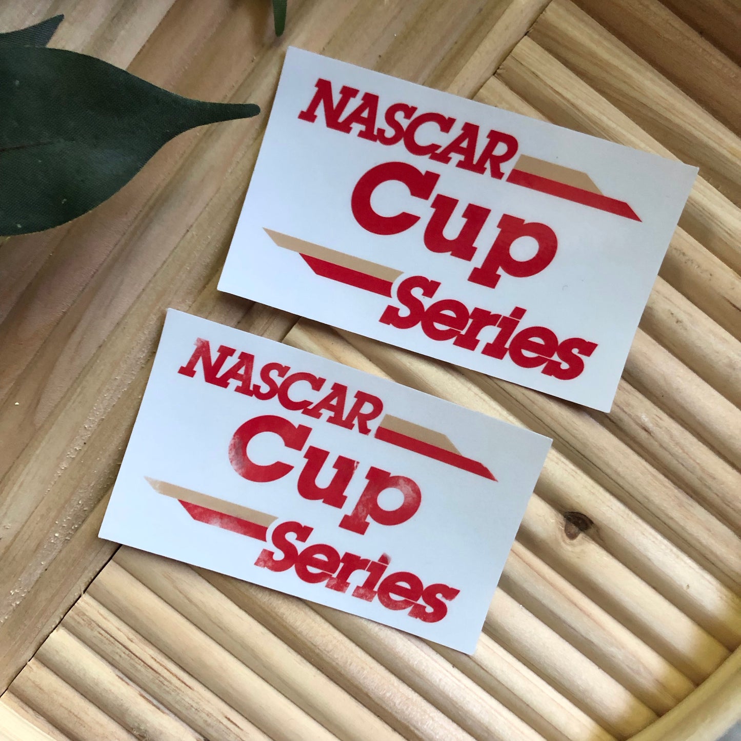 NASCAR Cup Series White Retro 1990’s Logo Vinyl Sticker