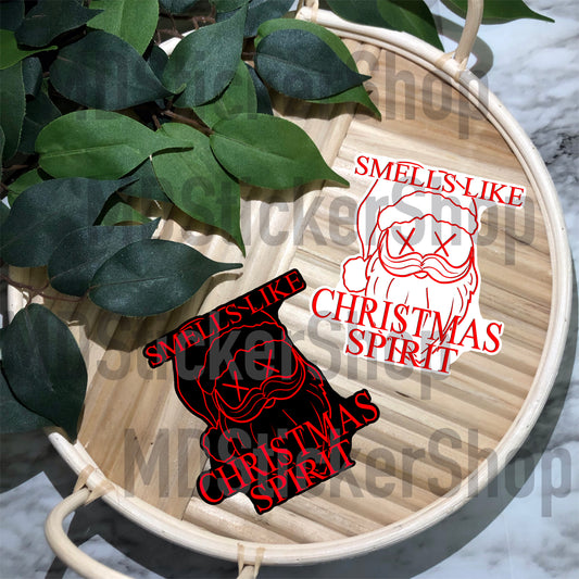 Smells Like Christmas Spirit Vinyl Sticker