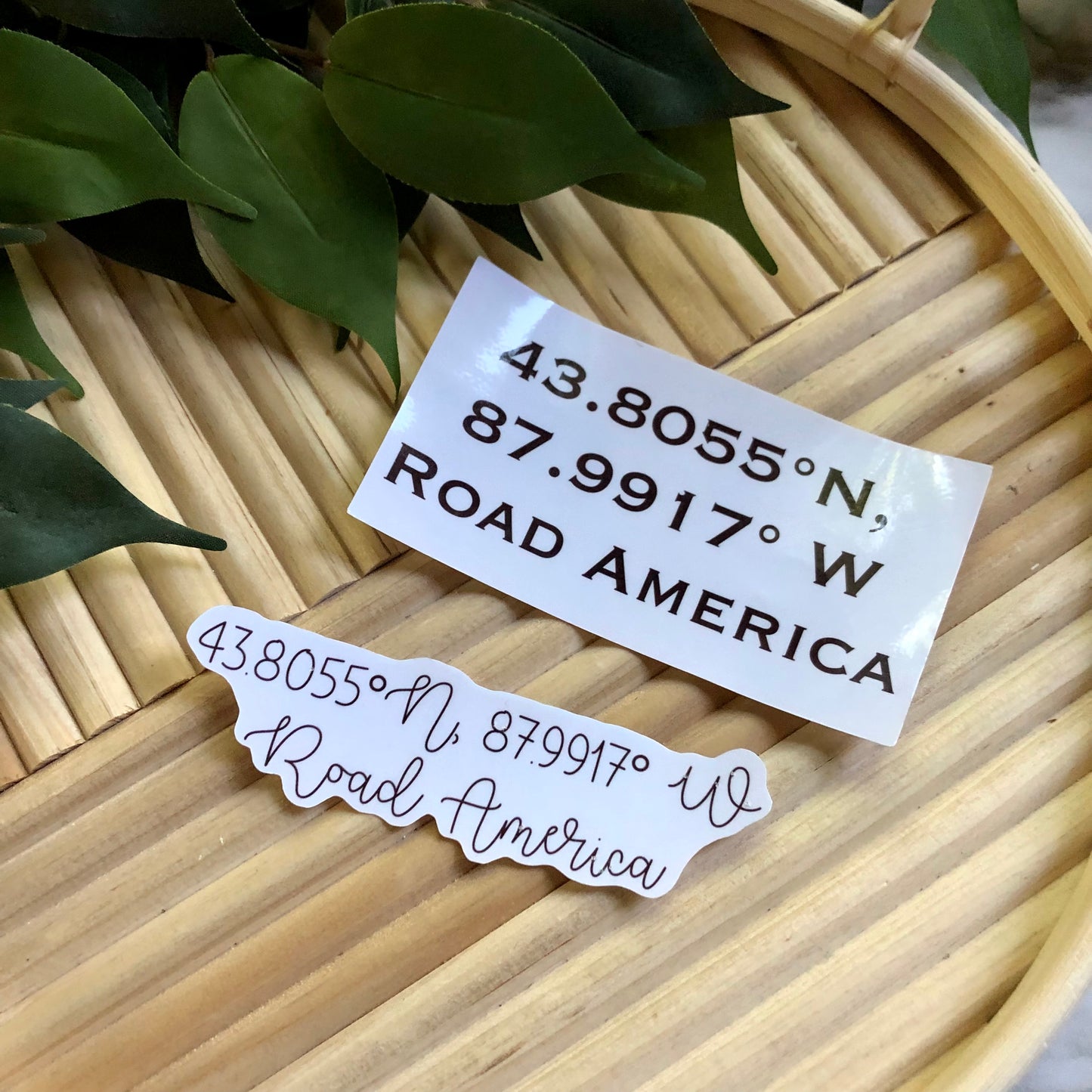 Road America Coordinates Vinyl Sticker