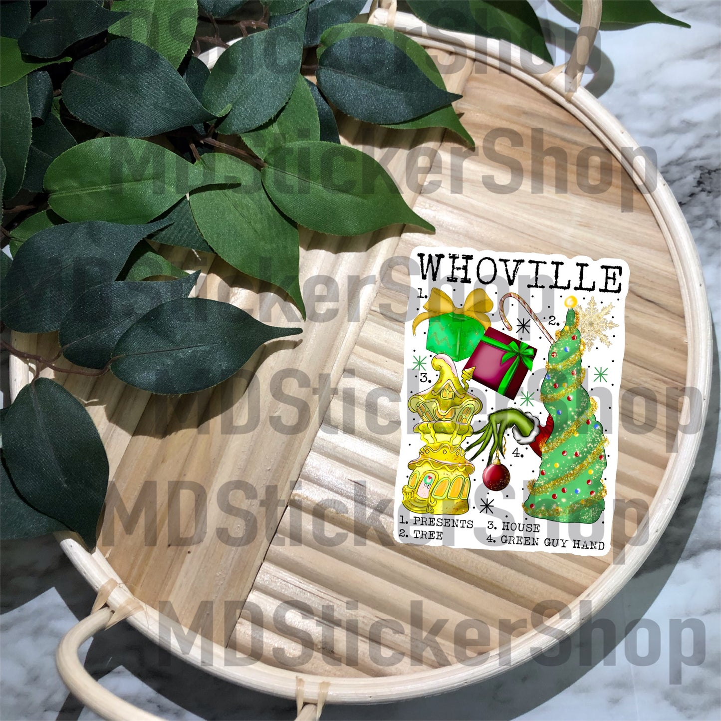 Whoville Chart Vinyl Sticker