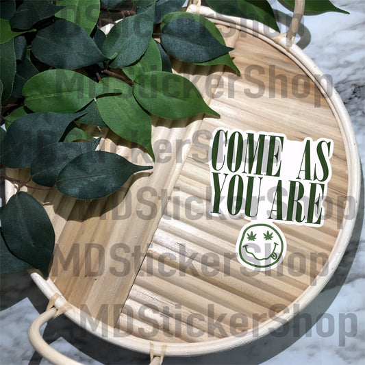 Come As You Are Vinyl Sticker