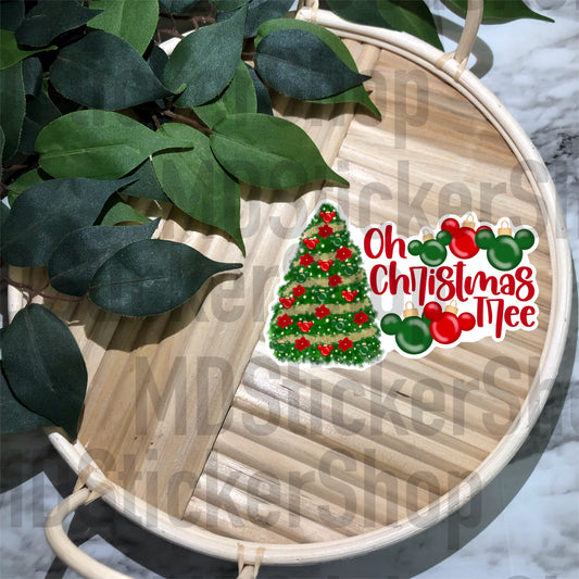 Oh Christmas Tree Vinyl Sticker