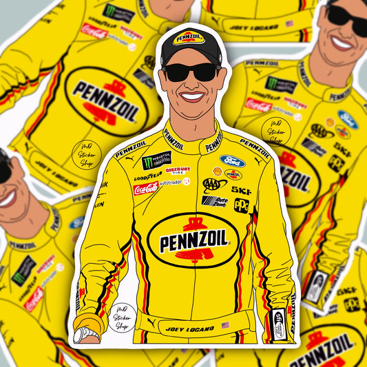 Joey Logano Silhouette Vinyl Sticker