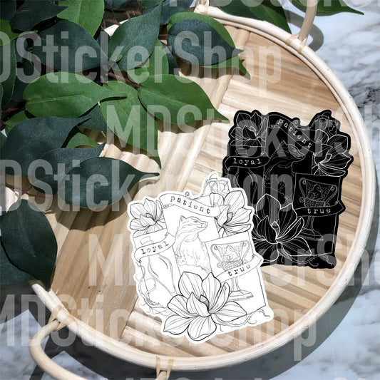 Yellow House Loyal Patient True Vinyl Sticker