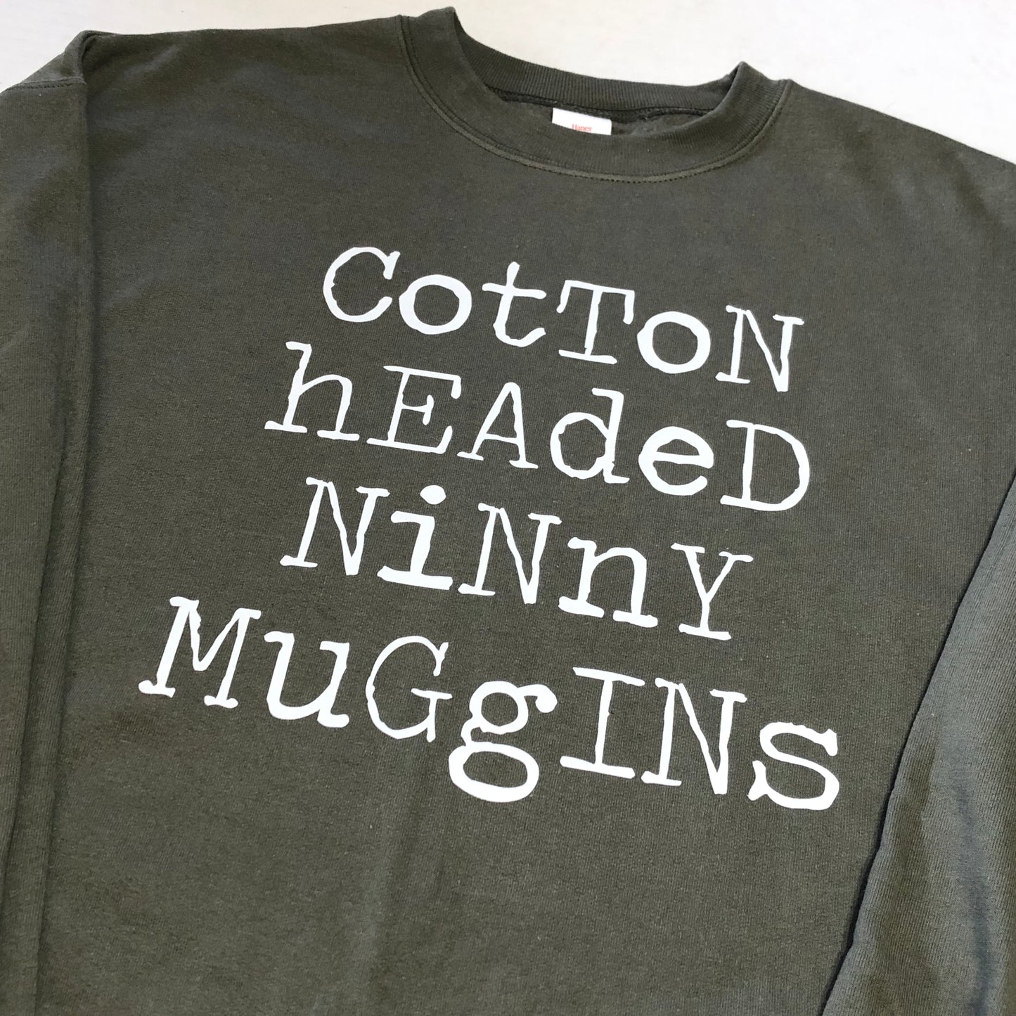Cotton Headed Ninny Muggins Green Pullover, Sweatshirt