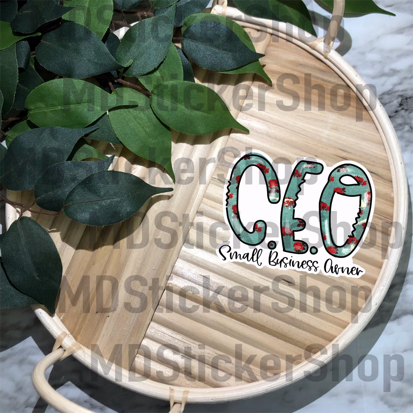 CEO Small Business Owner Vinyl Sticker