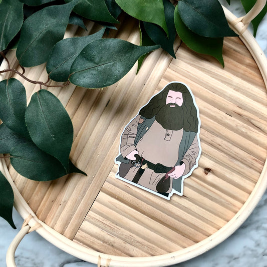 Rubeus Hagrid Silhouette Vinyl Sticker