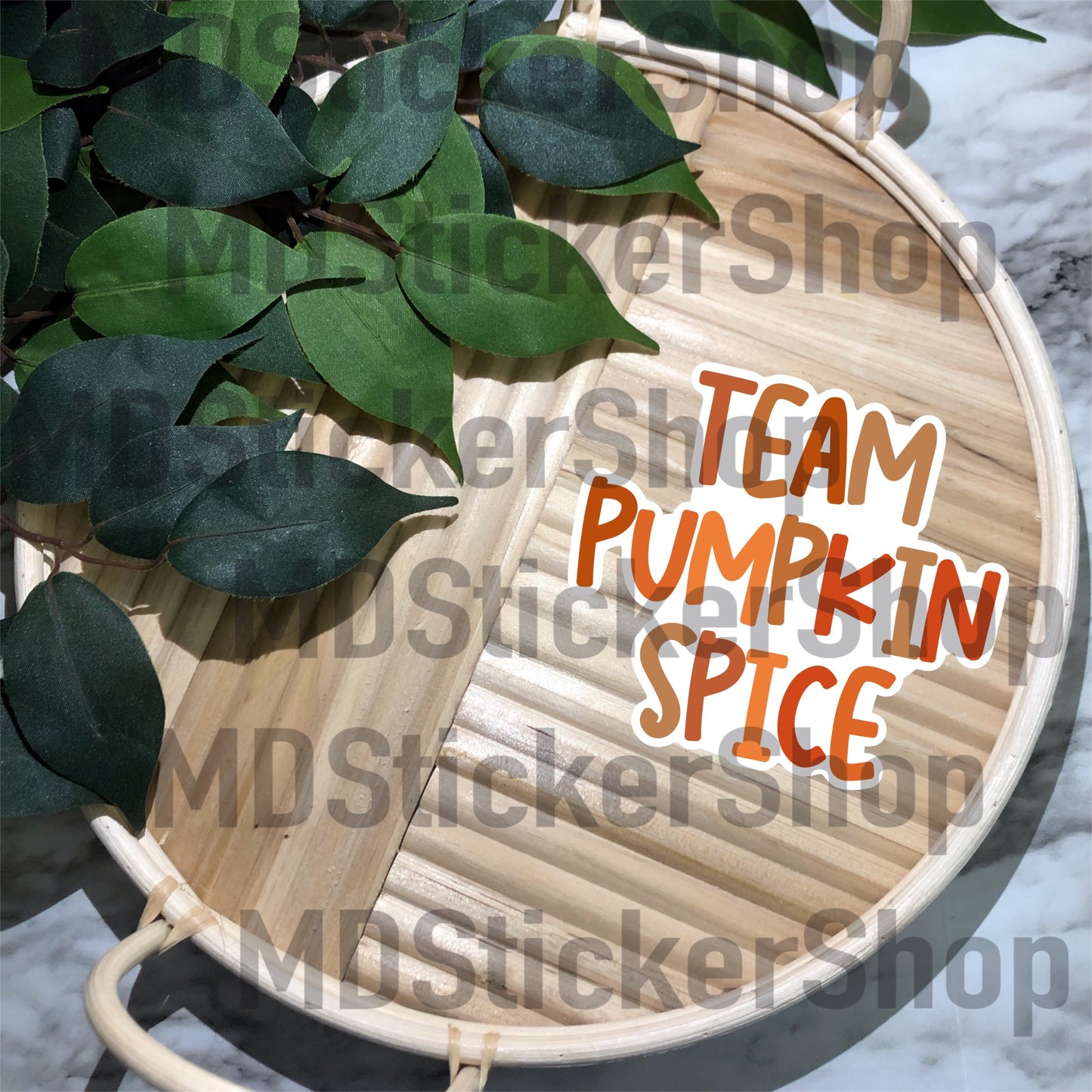 Team Pumpkin Spice Vinyl Sticker