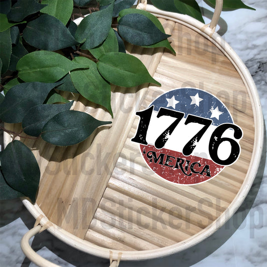 1776 America Vinyl Sticker