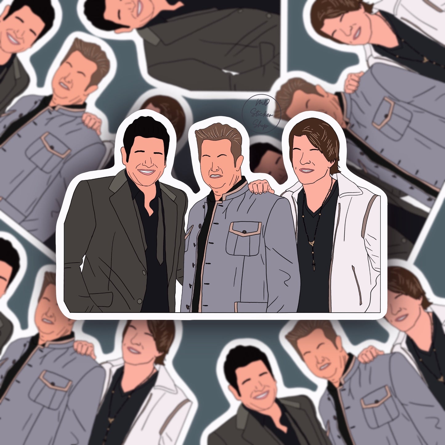 Rascal Flatts Country Group Silhouette Sticker
