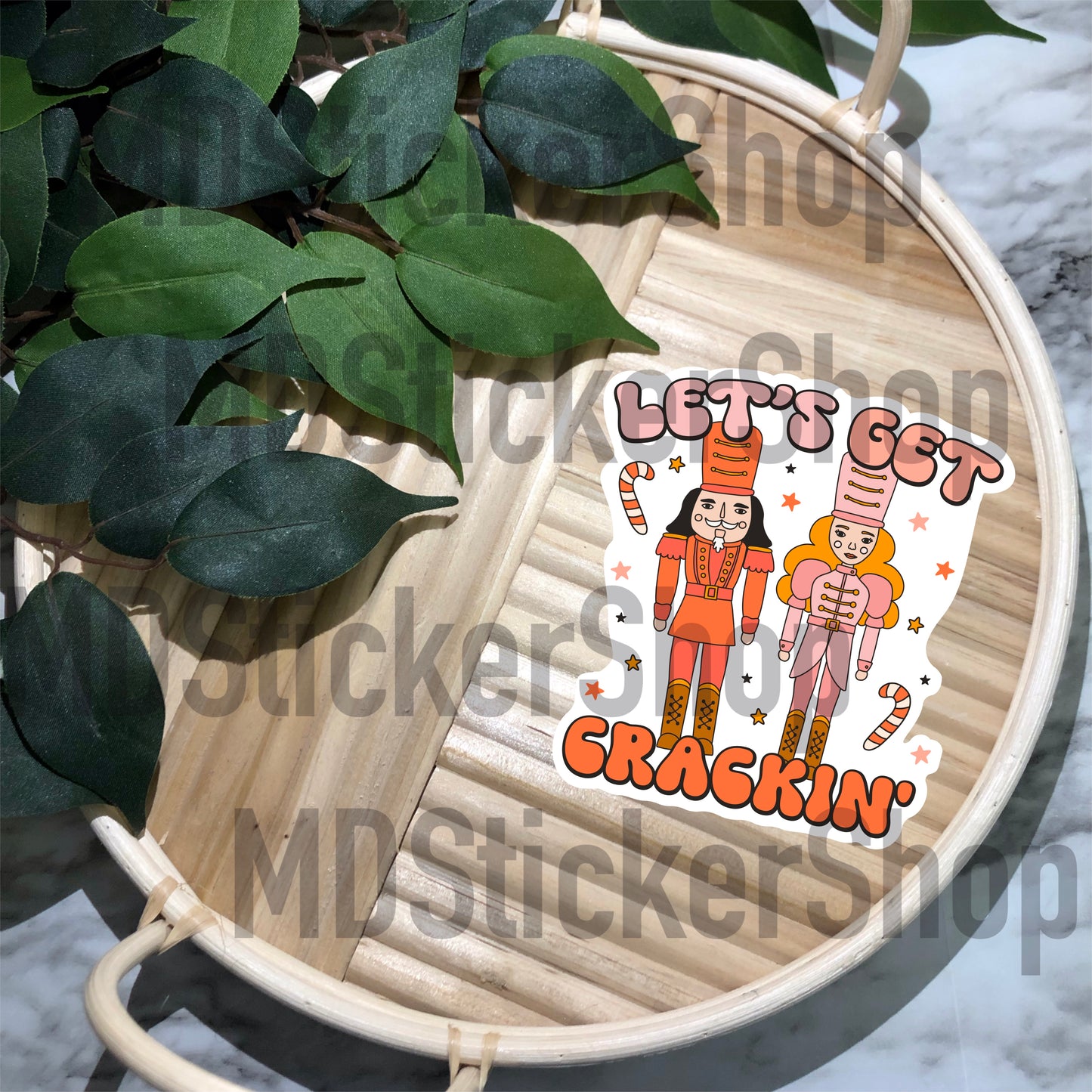 Let’s Get Crackin’ Nutcracker Vinyl Sticker
