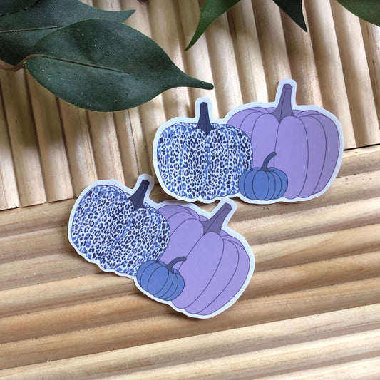 Purple Pumpkin Trio Vinyl Sticker