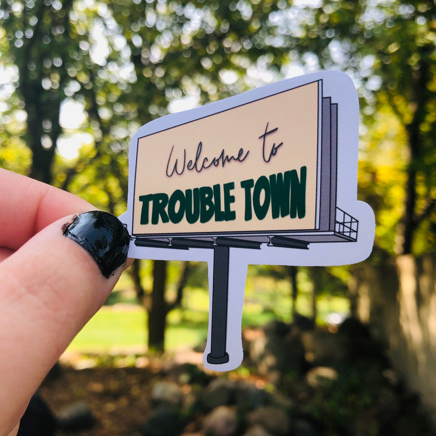 Jordan Davis "Welcome to Trouble Town" Billboard Sticker