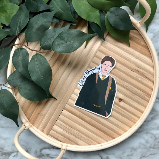 Cedric Diggory Silhouette Vinyl Sticker