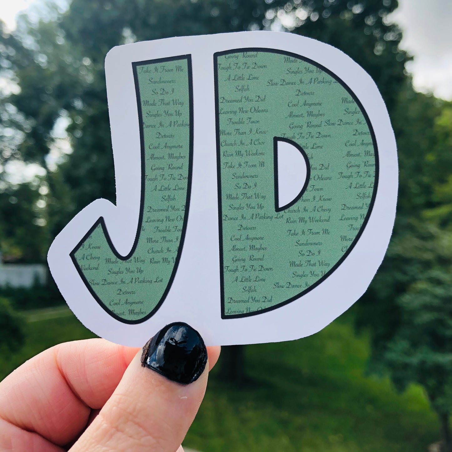 Jordan Davis Song Titles Sticker