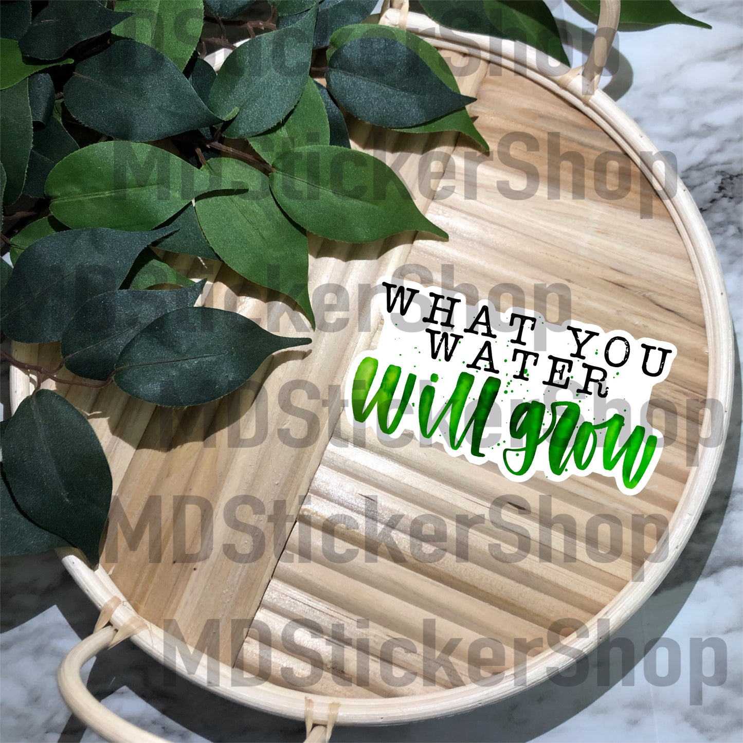 What You Water Will Grow Vinyl Sticker