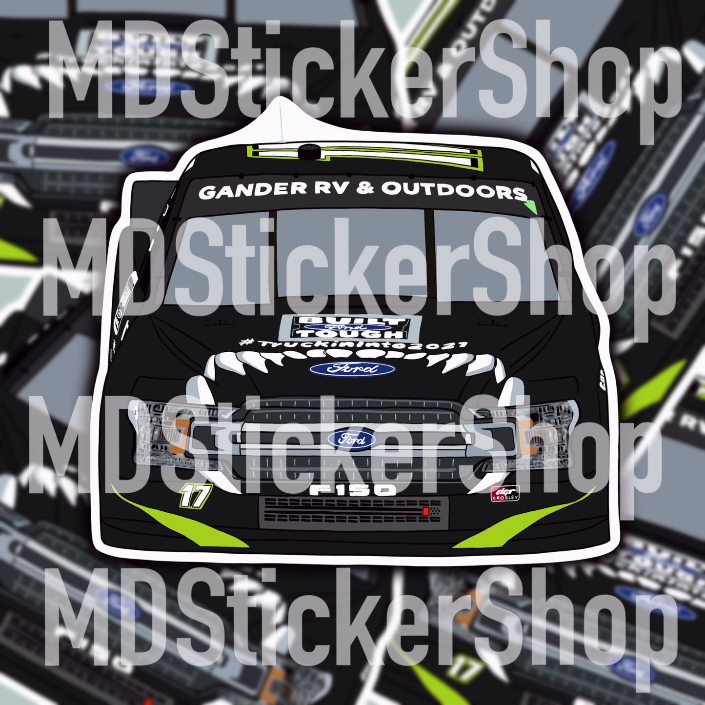 Hailie Deegan #17 NASCAR Truck Series Truck Vinyl Sticker
