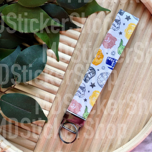 Star Wars Icons Print Fabric Keychain