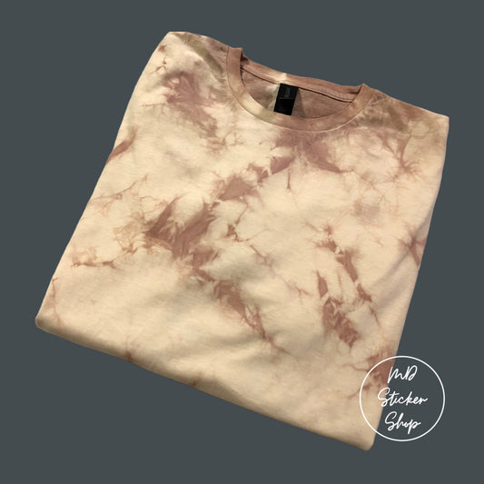 Latte Tie Dye Blank Tee