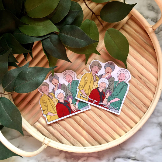 The Golden Girls Silhouette Vinyl Sticker