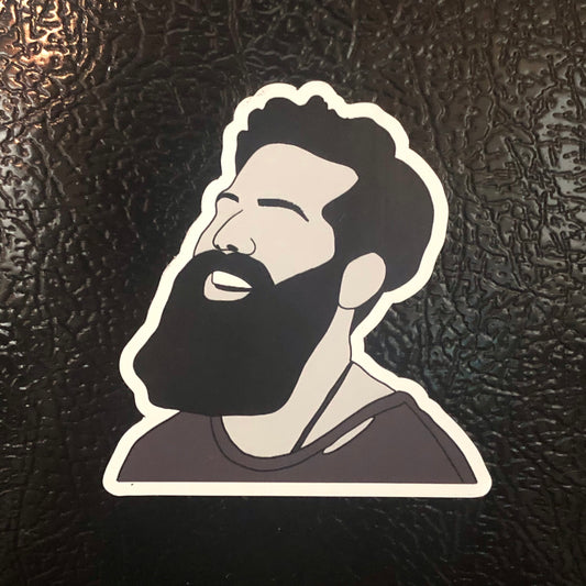 Jordan Davis Black and White Silhouette Magnet