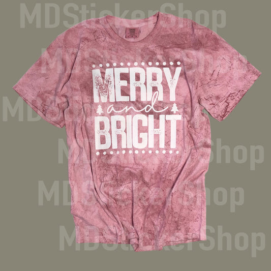 Merry and Bright Red Tee