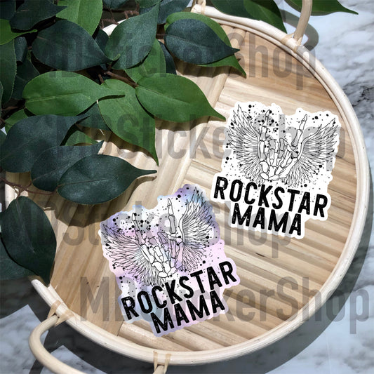 Rockstar Mama Vinyl Sticker