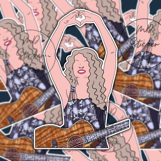 Taylor Swift Fearless Silhouette Sticker