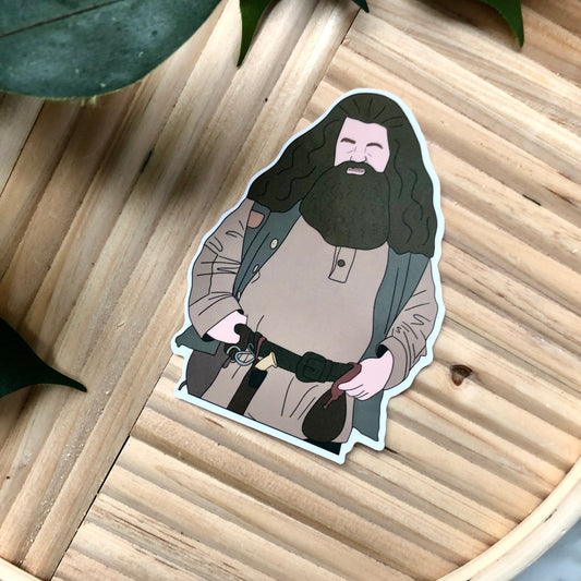 Rubeus Hagrid Silhouette Vinyl Sticker
