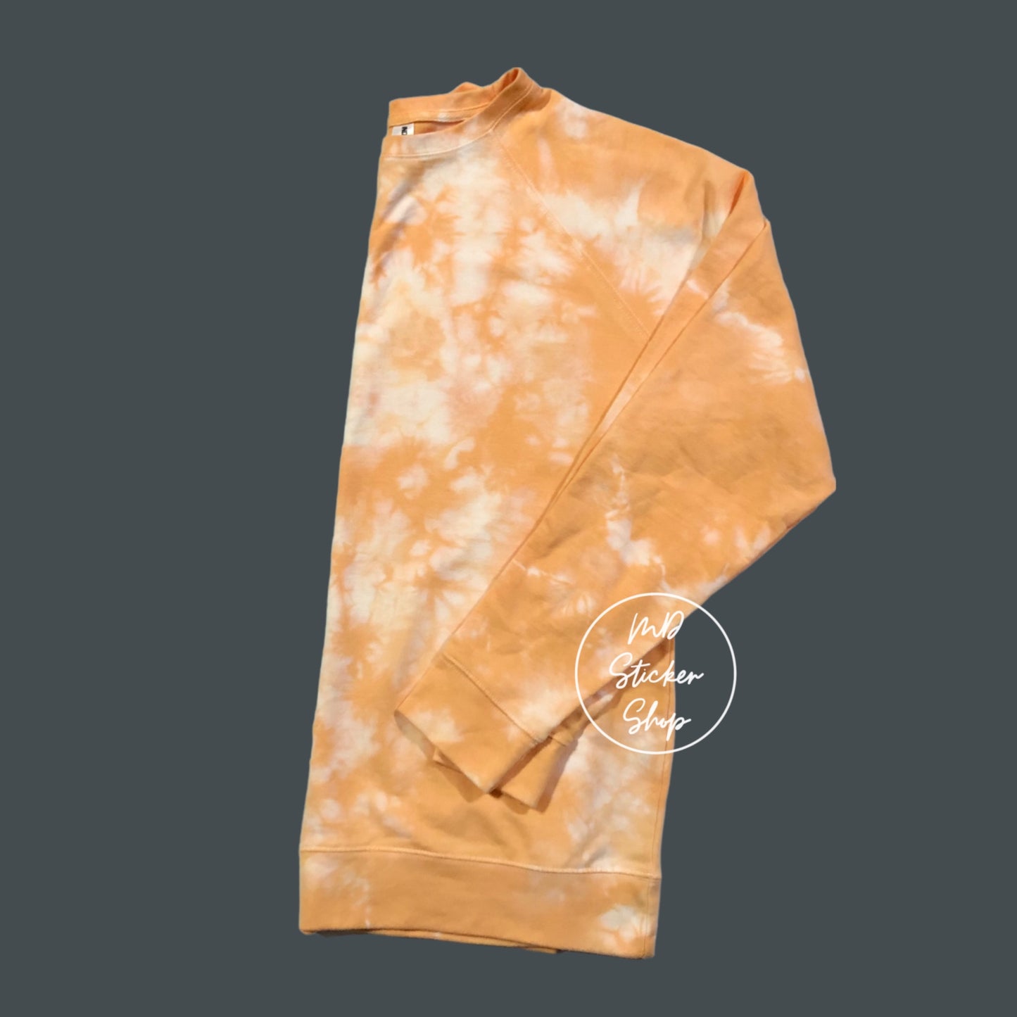 Clementine Tie Dye Blank Crewneck Sweatshirt