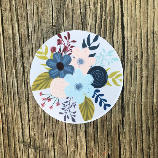 Floral Circle Sticker