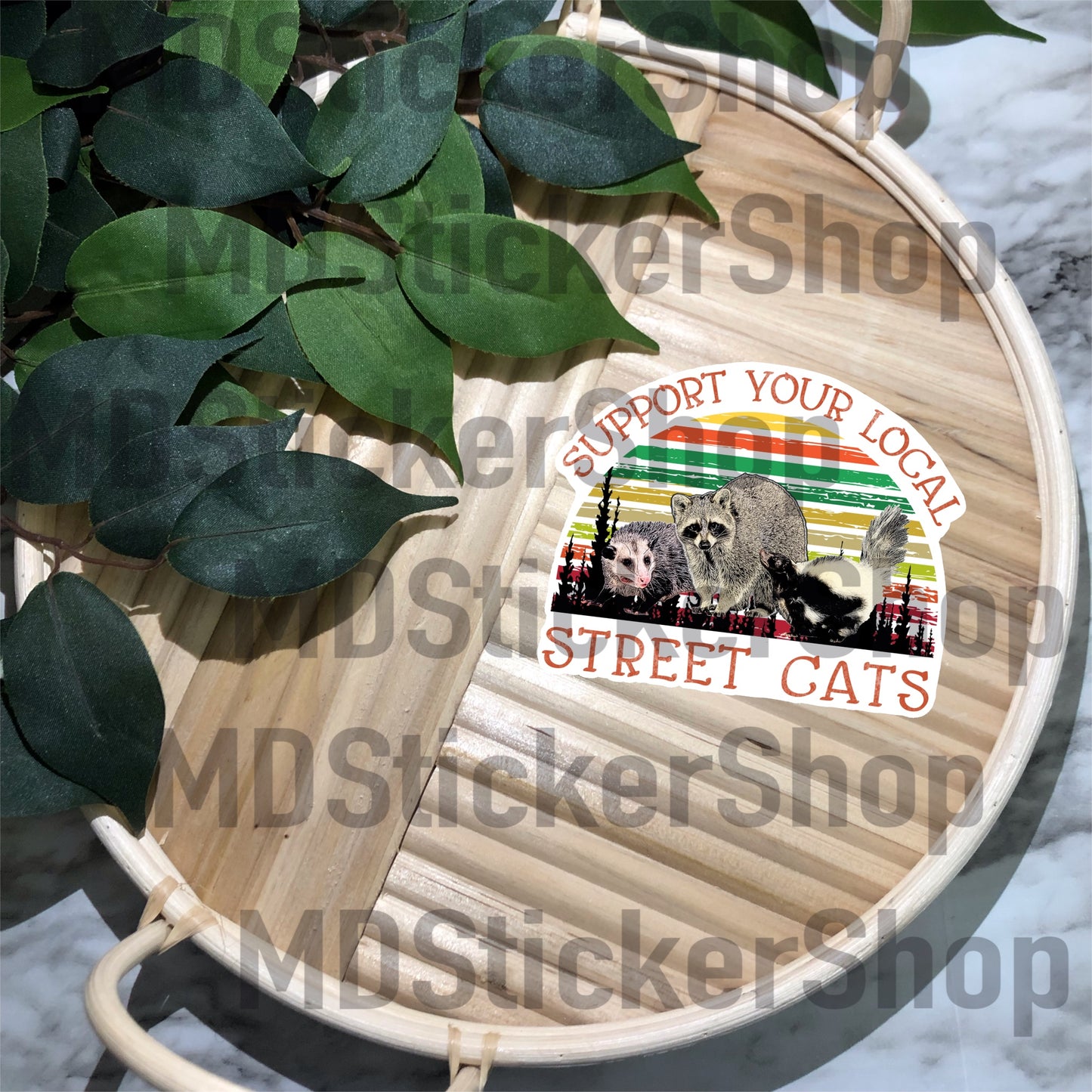 Support Your Local Street Cats Vinyl Sticker