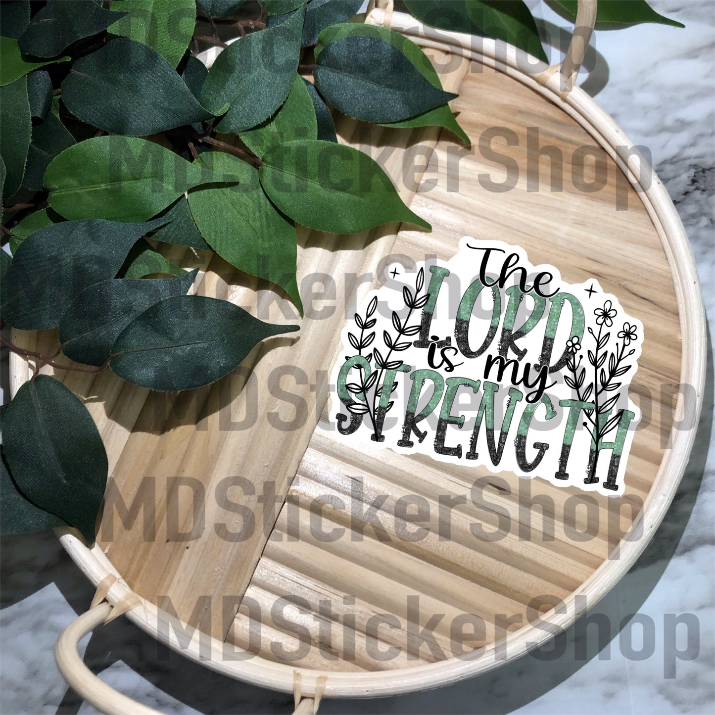 The Lord Is My Strength Vinyl Sticker