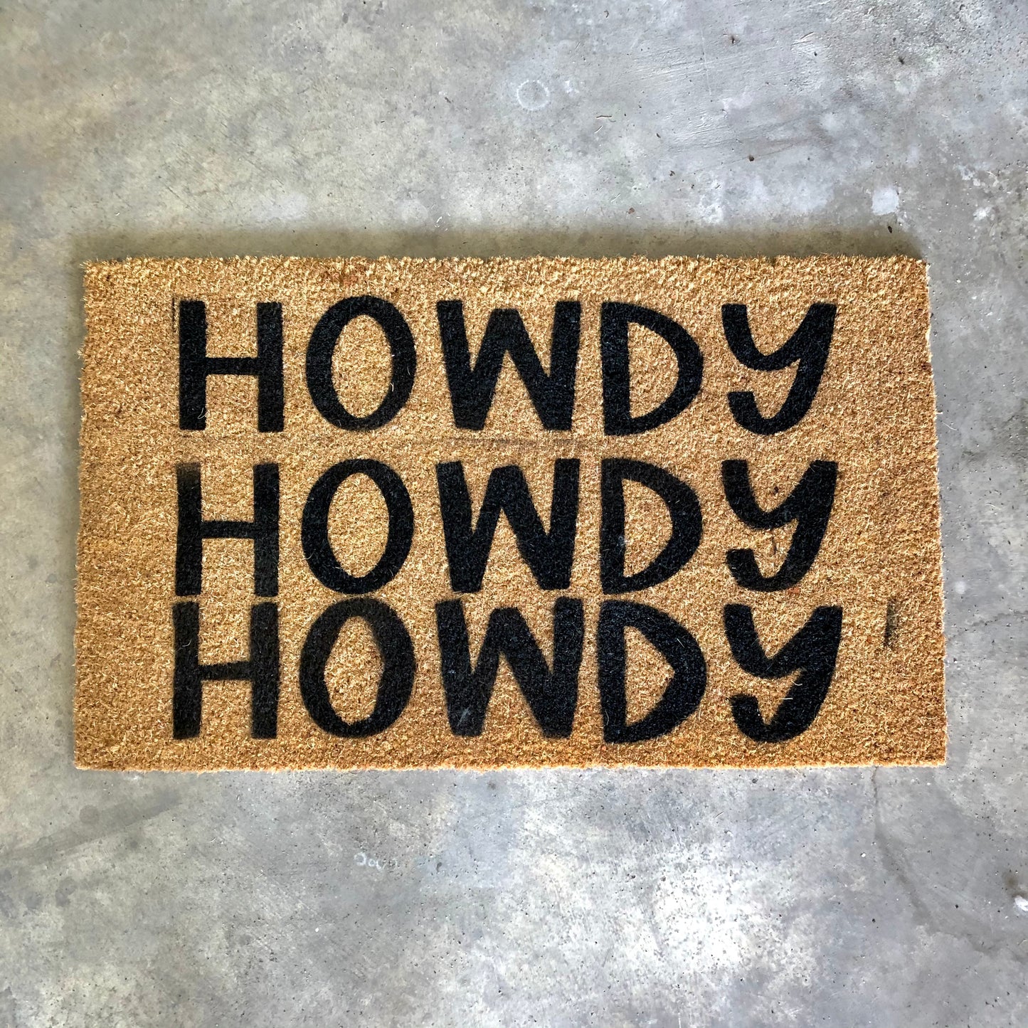 *Imperfect* Howdy x3 Doormat 18x30