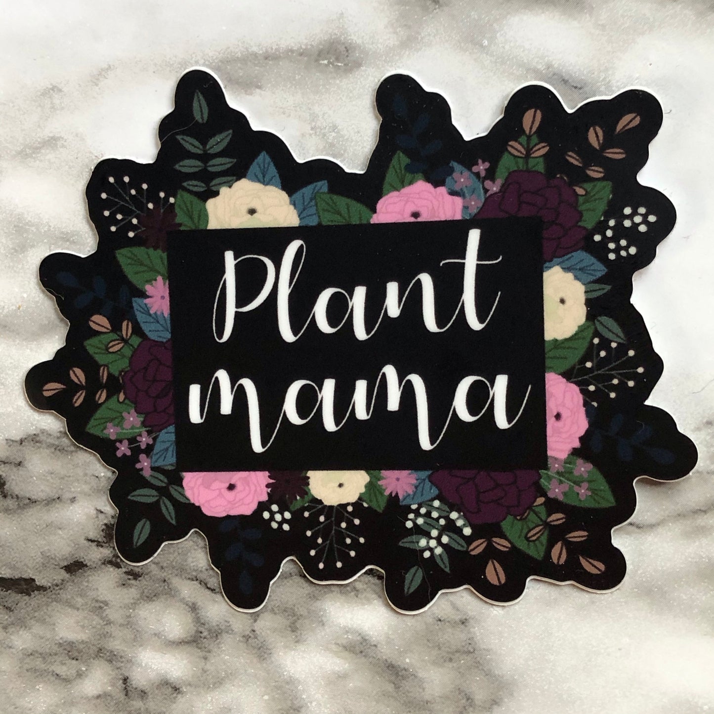 Plant Mama Floral Vinyl Sticker