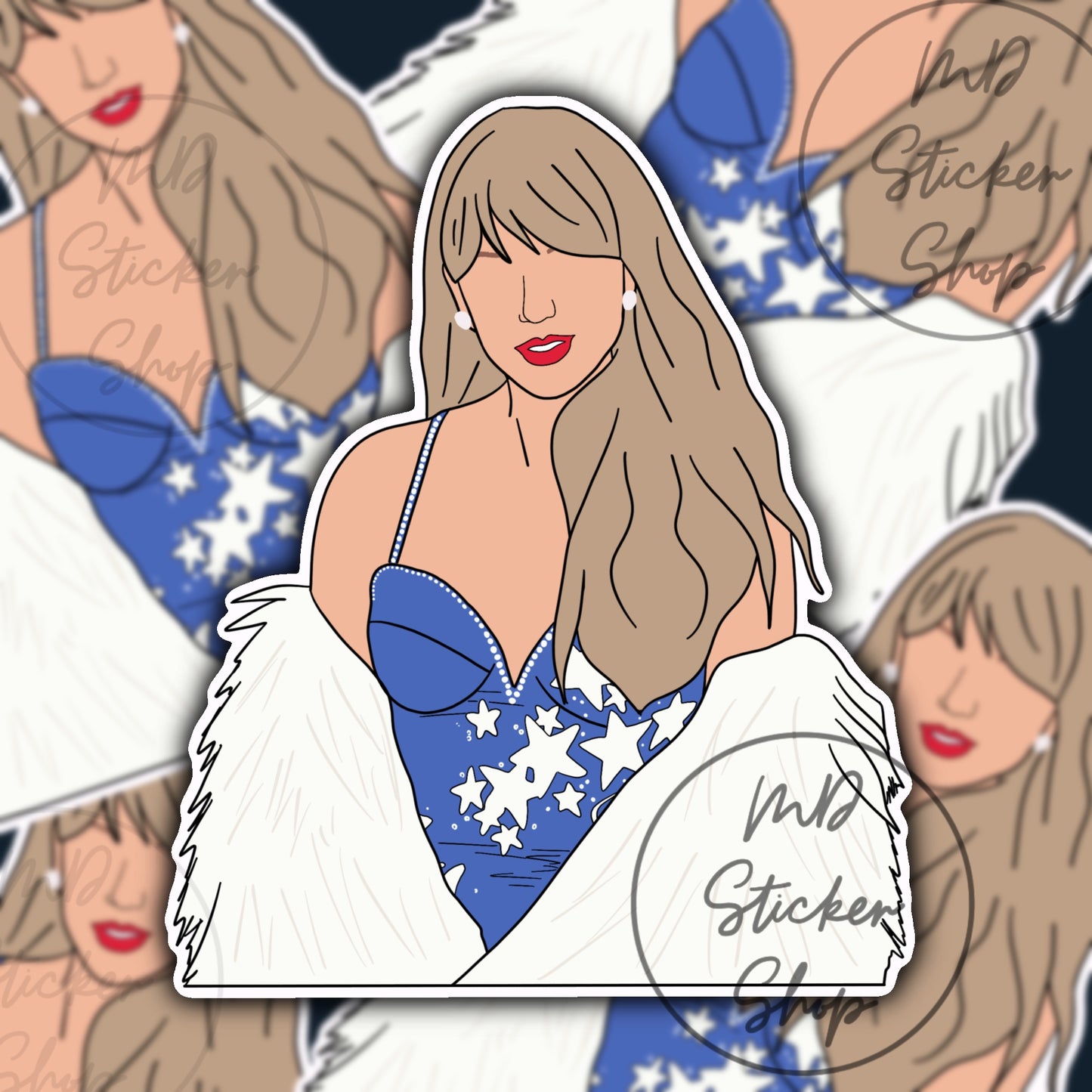 Taylor Swift Midnights Silhouette Sticker