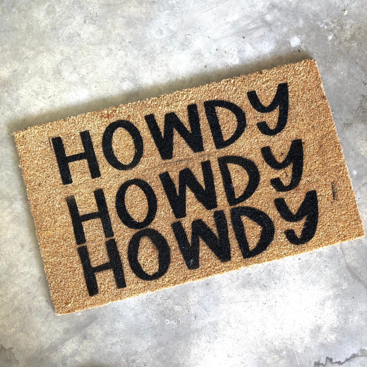 *Imperfect* Howdy x3 Doormat 18x30